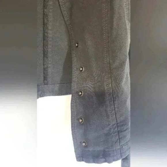 Anthropologie snap front blazer stretchy dark grey womens size 6‎ - Picture 4 of 6
